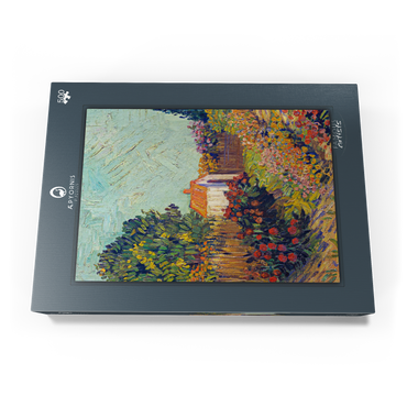 Darstellung des Puzzle Motivs Landscape (1925–1928) by Vincent van Gogh 500 Puzzle Schachtel Ansicht3