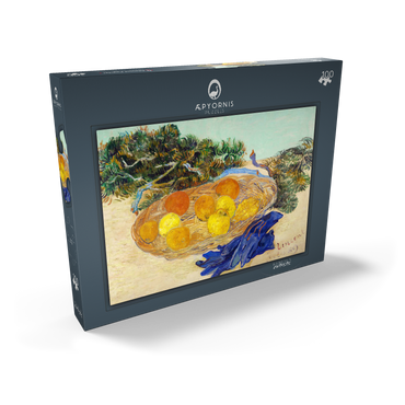 Darstellung des Puzzle Motivs Still Life of Oranges and Lemons with Blue Gloves (1889) by Vincent van Gogh 100 Puzzle Schachtel Ansicht2