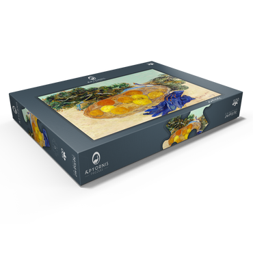 Darstellung des Puzzle Motivs Still Life of Oranges and Lemons with Blue Gloves (1889) by Vincent van Gogh 500 Puzzle Schachtel Ansicht1