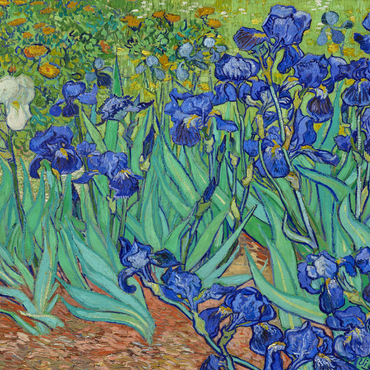 Darstellung des Puzzle Motivs Irises (1889) by Vincent van Gogh 1000 Puzzle 3D Modell