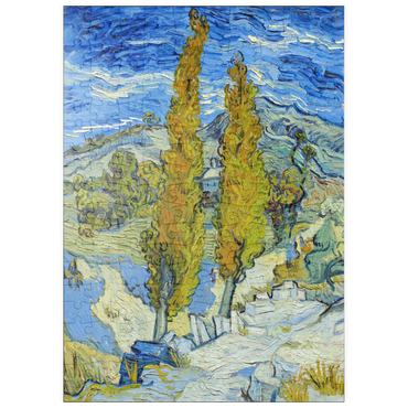Darstellung des Puzzle Motivs puzzleplate The Poplars at Saint-Rémy (1889) by Vincent van Gogh 200 Puzzle
