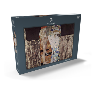 Darstellung des Puzzle Motivs Gustav Klimt's The Three Ages of the Woman (1905) 500 Puzzle Schachtel Ansicht2