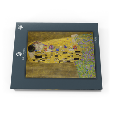 Darstellung des Puzzle Motivs Gustav Klimt's The Kiss (1907–1908) 200 Puzzle Schachtel Ansicht3