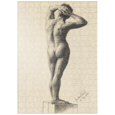 Darstellung des Puzzle Motivs puzzleplate Male Nude (1880) by Gustav Klimt 200 Puzzle