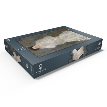 Darstellung des Puzzle Motivs Gustav Klimt's Portrait of Hermine Gallia (1904) 500 Puzzle Schachtel Ansicht1