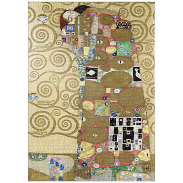 Darstellung des Puzzle Motivs puzzleplate Gustav Klimt's Fulfillment (1910–1911) 1000 Puzzle