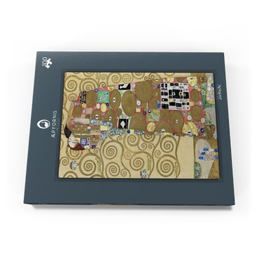 Darstellung des Puzzle Motivs Gustav Klimt's Fulfillment (1910–1911) 100 Puzzle Schachtel Ansicht3