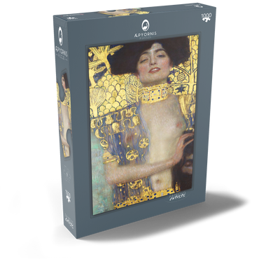 Darstellung des Puzzle Motivs Gustav Klimt's Judith and the Head of Holofernes (1901) 1000 Puzzle Schachtel Ansicht2