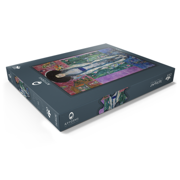 Darstellung des Puzzle Motivs Gustav Klimt's Portrait of Adele Bloch-Bauer (1912) 100 Puzzle Schachtel Ansicht1