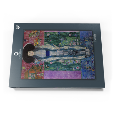 Darstellung des Puzzle Motivs Gustav Klimt's Portrait of Adele Bloch-Bauer (1912) 500 Puzzle Schachtel Ansicht3