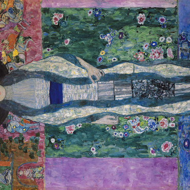 Darstellung des Puzzle Motivs Gustav Klimt's Portrait of Adele Bloch-Bauer (1912) 500 Puzzle 3D Modell