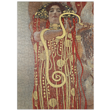 Darstellung des Puzzle Motivs puzzleplate Gustav Klimt's Hygieia (1907) 500 Puzzle