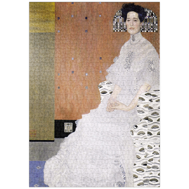 Darstellung des Puzzle Motivs puzzleplate Gustav Klimt's Bildnis Fritza Riedler (1906) 1000 Puzzle