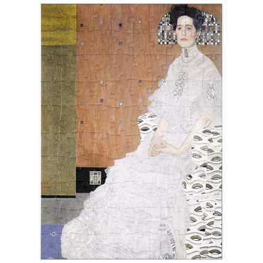 Darstellung des Puzzle Motivs puzzleplate Gustav Klimt's Bildnis Fritza Riedler (1906) 100 Puzzle