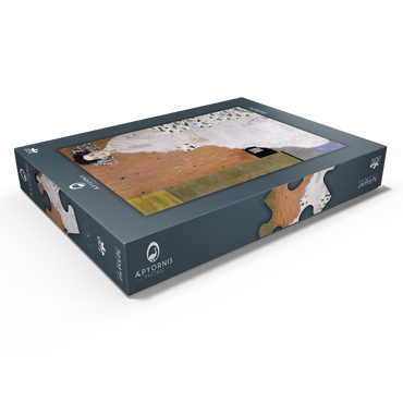 Darstellung des Puzzle Motivs Gustav Klimt's Bildnis Fritza Riedler (1906) 500 Puzzle Schachtel Ansicht1