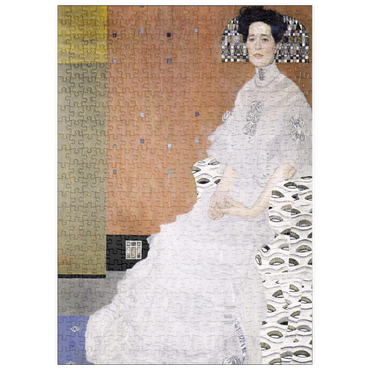 Darstellung des Puzzle Motivs puzzleplate Gustav Klimt's Bildnis Fritza Riedler (1906) 500 Puzzle