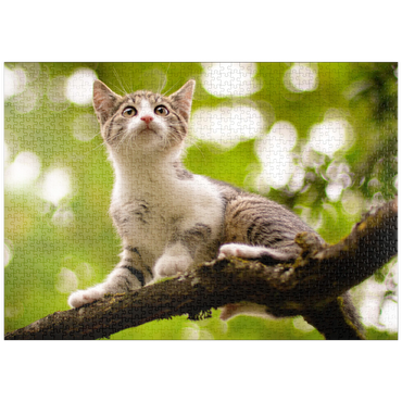 Darstellung des Puzzle Motivs puzzleplate Minka klettert 1000 Puzzle