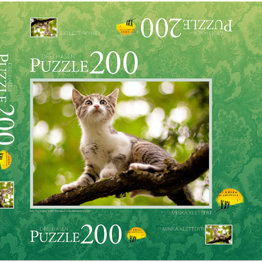 Darstellung des Puzzle Motivs Minka klettert 200 Puzzle Schachtel 3D Modell