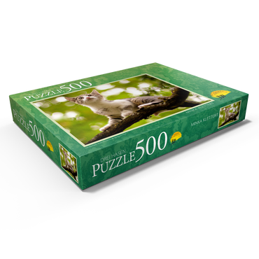 Darstellung des Puzzle Motivs Minka klettert 500 Puzzle Schachtel Ansicht1