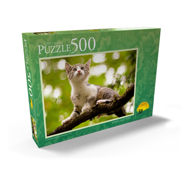 Darstellung des Puzzle Motivs Minka klettert 500 Puzzle Schachtel Ansicht2