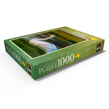 Darstellung des Puzzle Motivs Schwan am See 1000 Puzzle Schachtel Ansicht1