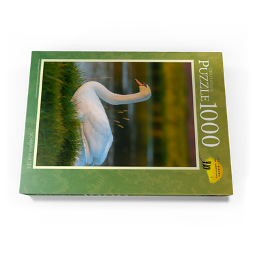 Darstellung des Puzzle Motivs Schwan am See 1000 Puzzle Schachtel Ansicht3