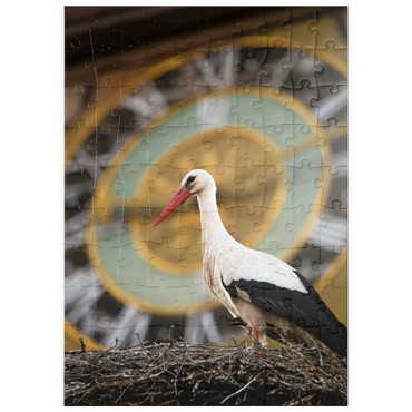 Darstellung des Puzzle Motivs puzzleplate Storchenzeit 100 Puzzle