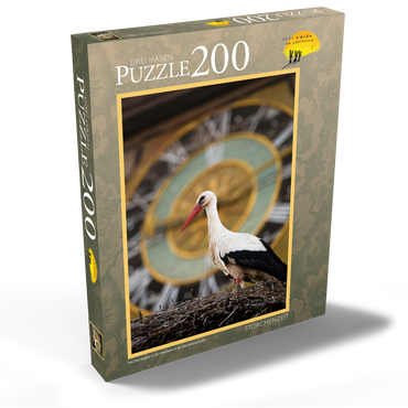 Darstellung des Puzzle Motivs Storchenzeit 200 Puzzle Schachtel Ansicht2