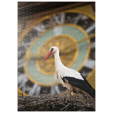 Darstellung des Puzzle Motivs puzzleplate Storchenzeit 500 Puzzle