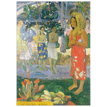 Darstellung des Puzzle Motivs puzzleplate Hail Mary (Ia Orana Maria) (1891) by Paul Gauguin 500 Puzzle