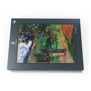 Darstellung des Puzzle Motivs Tahitian Landscape (1892) by Paul Gauguin 1000 Puzzle Schachtel Ansicht3