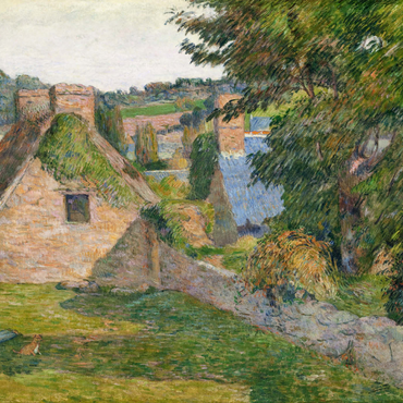 Darstellung des Puzzle Motivs The Field of Derout-Lollichon (1886) by Paul Gauguin 1000 Puzzle 3D Modell