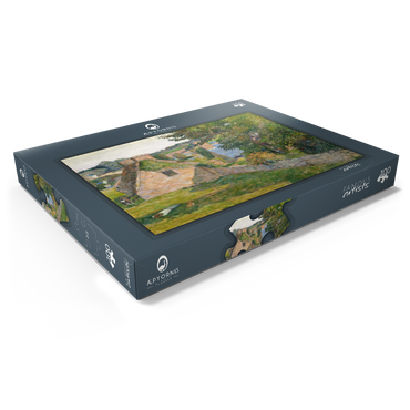 Darstellung des Puzzle Motivs The Field of Derout-Lollichon (1886) by Paul Gauguin 100 Puzzle Schachtel Ansicht1