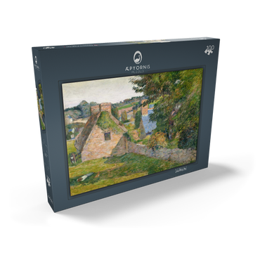 Darstellung des Puzzle Motivs The Field of Derout-Lollichon (1886) by Paul Gauguin 100 Puzzle Schachtel Ansicht2