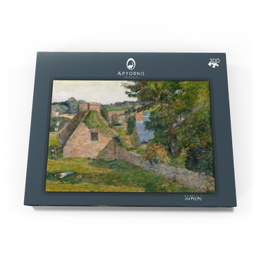 Darstellung des Puzzle Motivs The Field of Derout-Lollichon (1886) by Paul Gauguin 100 Puzzle Schachtel Ansicht3