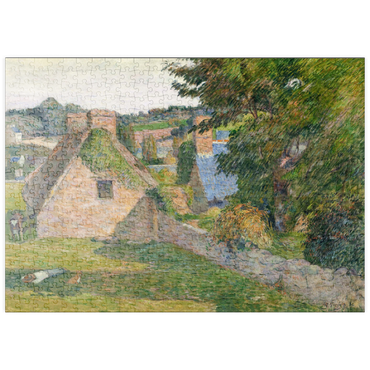 Darstellung des Puzzle Motivs puzzleplate The Field of Derout-Lollichon (1886) by Paul Gauguin 500 Puzzle