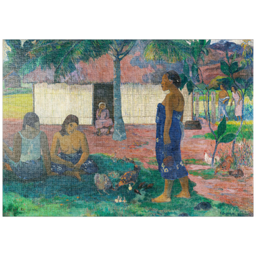 Darstellung des Puzzle Motivs puzzleplate Why Are You Angry? (No te aha oe riri) (1896) by Paul Gauguin 1000 Puzzle