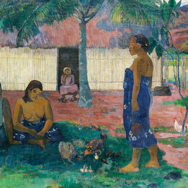 Darstellung des Puzzle Motivs Why Are You Angry? (No te aha oe riri) (1896) by Paul Gauguin 1000 Puzzle 3D Modell