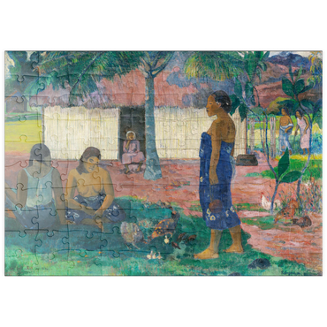 Darstellung des Puzzle Motivs puzzleplate Why Are You Angry? (No te aha oe riri) (1896) by Paul Gauguin 100 Puzzle
