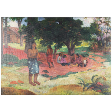 Darstellung des Puzzle Motivs puzzleplate Whispered Words (Parau Parau) (1892) by Paul Gauguin 1000 Puzzle