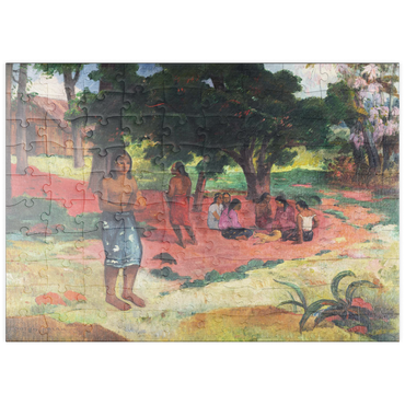 Darstellung des Puzzle Motivs puzzleplate Whispered Words (Parau Parau) (1892) by Paul Gauguin 100 Puzzle
