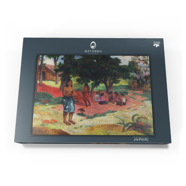 Darstellung des Puzzle Motivs Whispered Words (Parau Parau) (1892) by Paul Gauguin 500 Puzzle Schachtel Ansicht3