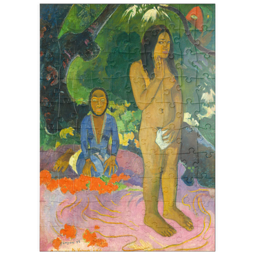 Darstellung des Puzzle Motivs puzzleplate Words of the Devil (Parau na te Varua ino) (1892) by Paul Gauguin 100 Puzzle