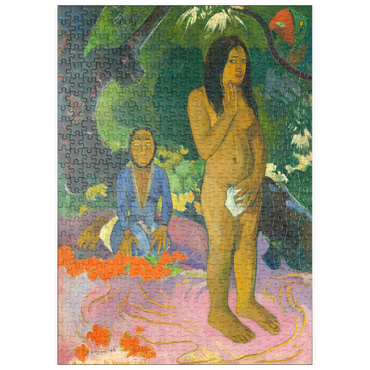 Darstellung des Puzzle Motivs puzzleplate Words of the Devil (Parau na te Varua ino) (1892) by Paul Gauguin 500 Puzzle