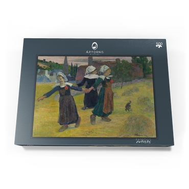 Darstellung des Puzzle Motivs Breton Girls Dancing, Pont-Aven (1888) by Paul Gauguin 500 Puzzle Schachtel Ansicht3
