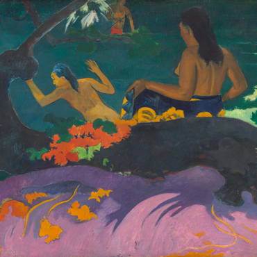 Darstellung des Puzzle Motivs By the Sea (Fatata te Miti) 1892 by Paul Gauguin 1000 Puzzle 3D Modell