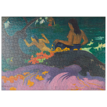 Darstellung des Puzzle Motivs puzzleplate By the Sea (Fatata te Miti) 1892 by Paul Gauguin 500 Puzzle