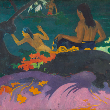Darstellung des Puzzle Motivs By the Sea (Fatata te Miti) 1892 by Paul Gauguin 500 Puzzle 3D Modell