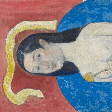 Darstellung des Puzzle Motivs Portrait of the Artist’s Mother (Eve) (ca. 1889–1890) by Paul Gauguin 100 Puzzle 3D Modell