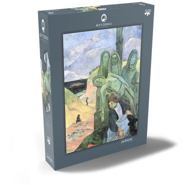 Darstellung des Puzzle Motivs Paul Gauguin's The Green Christ (1889) 500 Puzzle Schachtel Ansicht2
